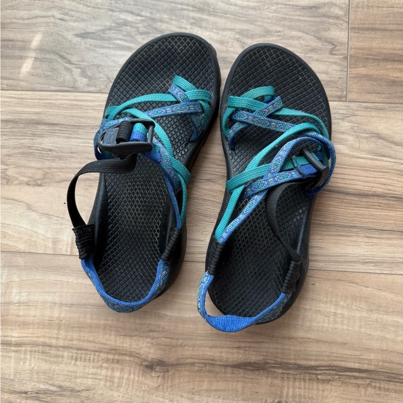 Chaco Women's Sandals - Black and Blue - Picture 1 of 1